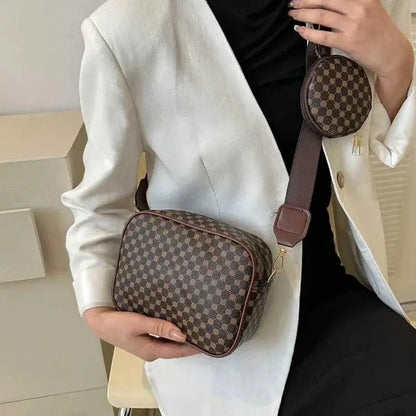 Vintage Fashion Handle Handbag Women Solid Soft PU Leather Women Shoulder Bag New Casual Designer Women Crossbody Tote Bag