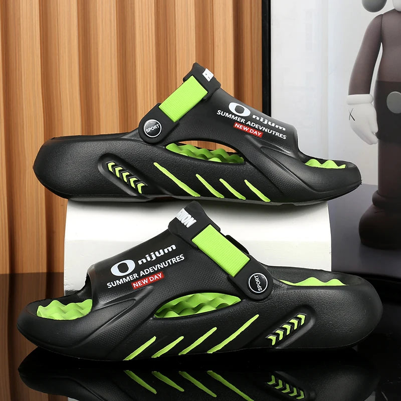 Men Sandals New Summer EVA Soft-soled Platform Slides Slippers Indoor Outdoor Walking Beach Shoes Flip Flops Mens Shoes