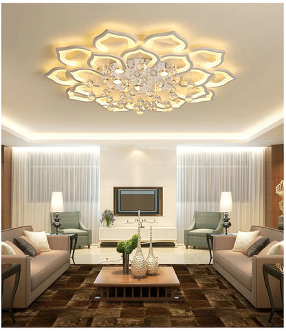 Modern Crystal Chandelier Ceiling Chandeliers For Living Room Lamp Bedroom Kitchen Lustre Indoor Lighting LED Fixtures Lights