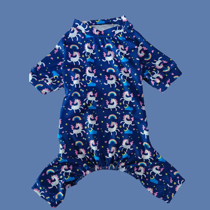 Warm Winter Pajamas Jumpsuit for Dogs - Four Legs Winter Onesie for Medium to Large Dogs Puppy Comfortable Dog Clothes