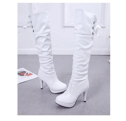 Women Boots Luxury Knight Women Length Boot Fashion Sexy Soft Leather Shoes Leather Elegant Comfortable Knee High Boots