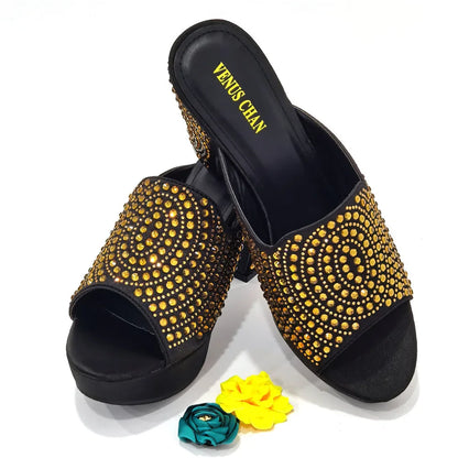 2023 Fashion Women Summer Autumn Skid-proof Square Toe Shoes  Heels Italian Woman Wedding for Party Shoes
