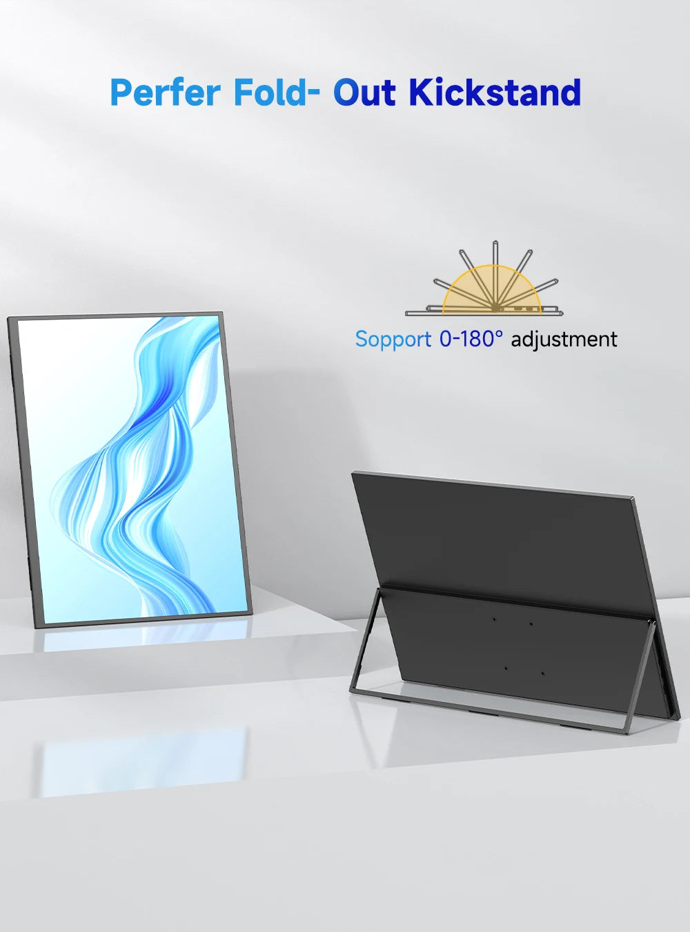 UPERFECT UColor T3 UHD 23.8" 4K PC Monitor HDR Computer Display With LS Stand VESA USB C For Laptop PC MAC Extend Second Screen