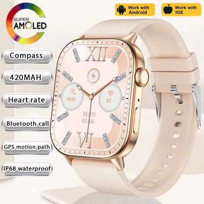 2026 New Multifunctional Smartwatch Women Gift Built-in GPS Bluetooth Call Music Fitness Sports Bracelet Sleep Monitor Watch Lad