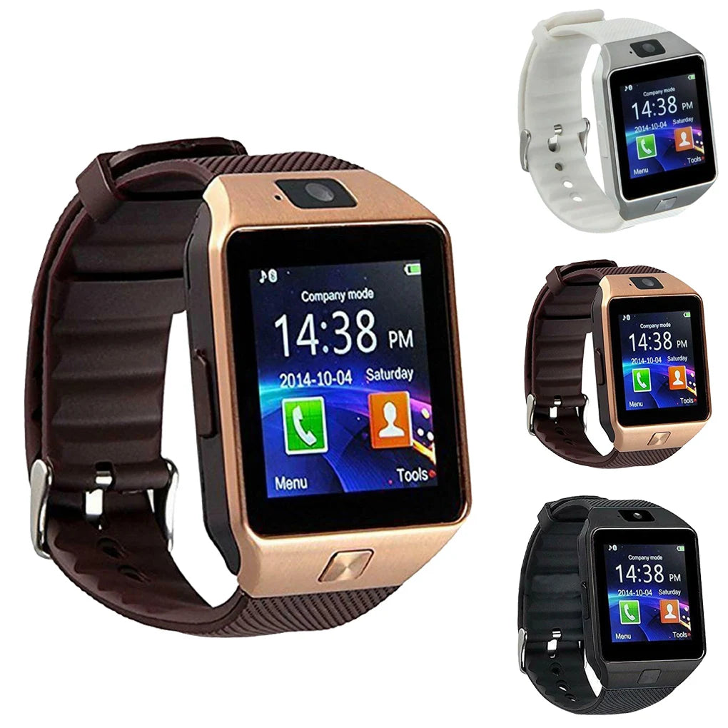Watch Smart DZ09 Wristwatch Support SIM Card 1.56 inch Touch Screen Bracelet Multimedia Remote Equipment White