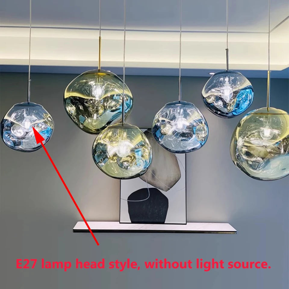 Original Lava Lamp Acrylic Pendant Lights LED Ceiling Pendant Lamp Duplex Staircase Villa Home Decor Lighting Fixtures Luminarie