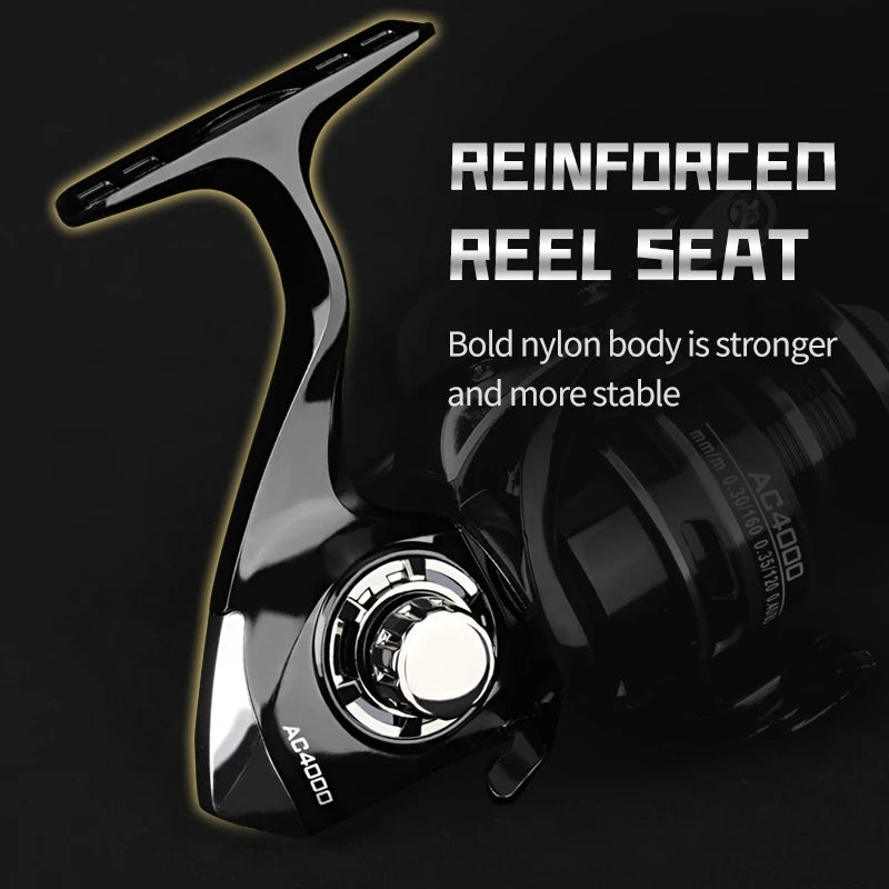 DEUKIO Spinning Reels 12KG Max Drag Carrete De Pesca 5.2:1 Metal Handle Fishing Reel Coils Reel for Fishing Accessories 2023