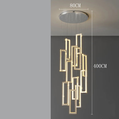Modern home decoration salon lamps for living room smart crystal Pendant lights dining room indoor lighting
