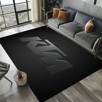 Racing Car K-KTM Motorcycle Carpet Rug for Living Room Bedroom Home Sofa Decoration,Kids Play Area Rug Non-slip Floor Mat Gift