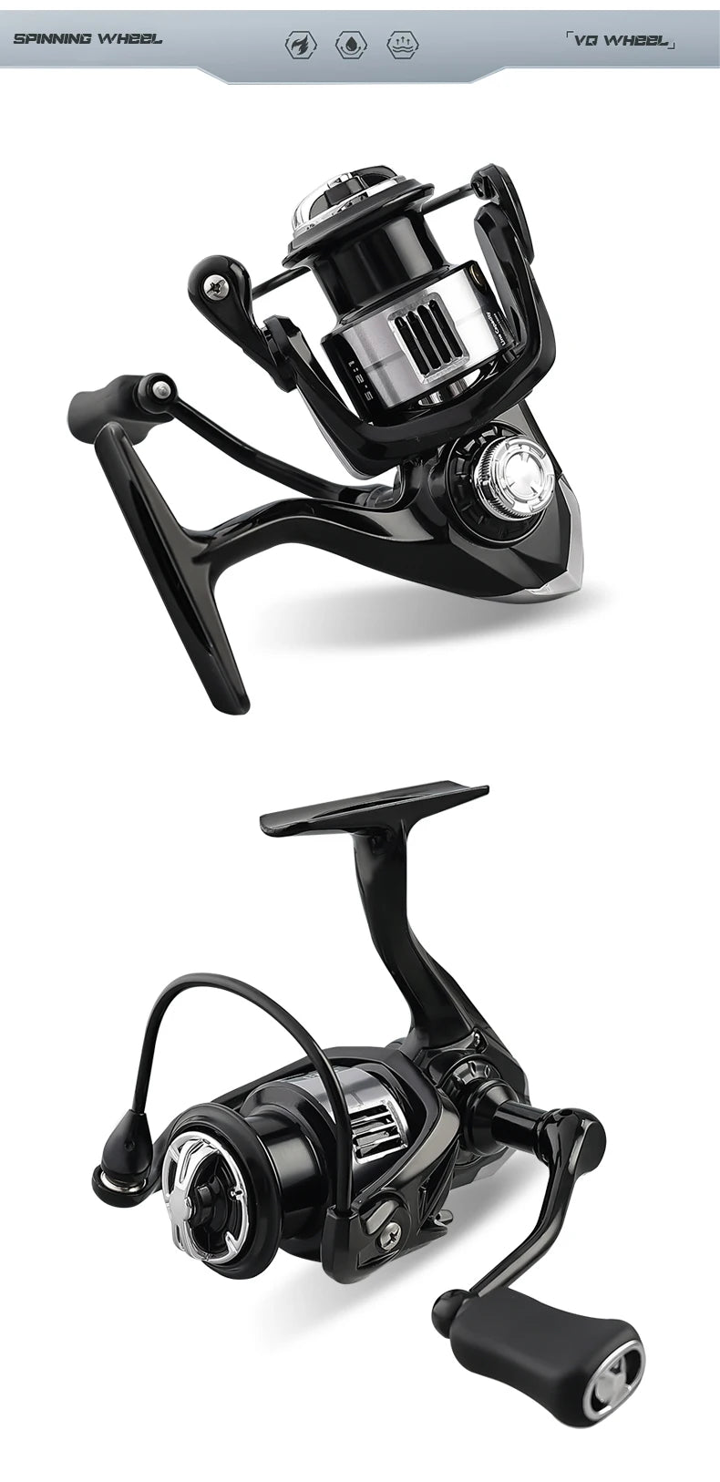 TAIYU High Quality Lightweight Spinning Fishing Reel 13+1 Bearing 5.2:1 Speed Ratio Universal Spinning Reel For All Water Areas