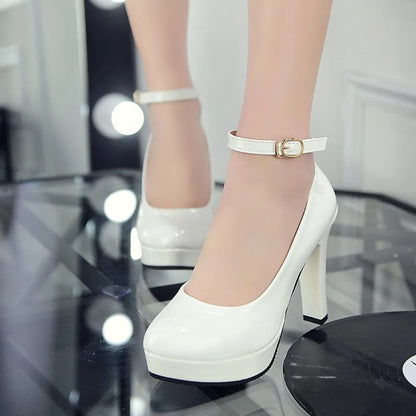 2025 Women's Black High Heels Spring Casual Shoes Women's High Heels Solid Color Wedge Shoes Plus Size High Heels Size 34-40