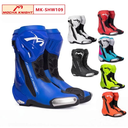Moto Protective Boot Waterproof Enduro Motorcyclist Shoes Anti-slip Motocross Rally High Top Boot Interior and Outer Shoes