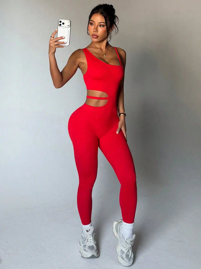 Beautiful back design, sexy one-piece yoga leggings, suitable for women's breathable quick-dry sports bodysuits