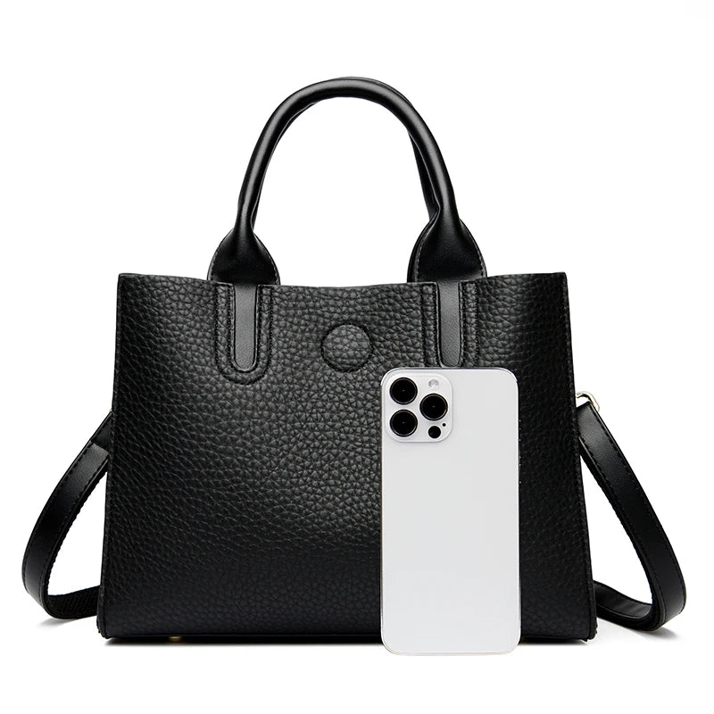 Luxury Female Trend Vintage Tote Bag High Quality Leather Crossbody Shoulder Bag Women Brand Designer Large capacity Handbag