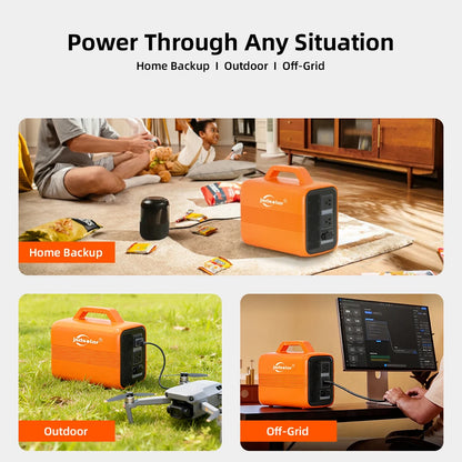 Jsdsolar All-in-one Portable Power Station 1004.8Wh LiFePO4 Battery 500W Solar Generator Outdoor Emergency Power Plant  UPS Pure Sine Wave Fast Charging Power Bank for Home Backup Camping RVs