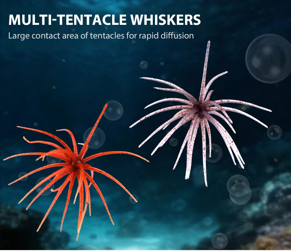 TREHOOK TPE Sea Urchin Soft Fishing Lure 9cm 4g 11cm 9g Silicone Bait for Bream Bass Pike Tilapia Winter Fishing