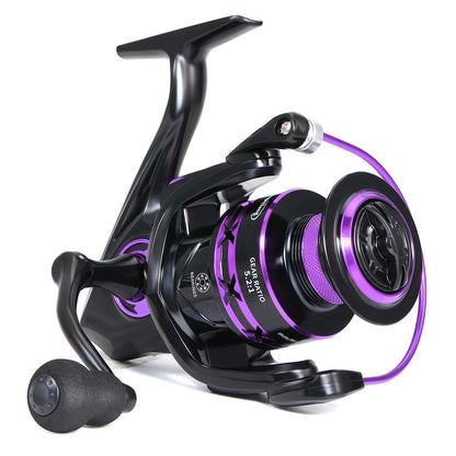 Sougayilang Spinning Fishing Reel 1000-7000 Series 5.2:1 Gear Ratio Aluminum Spool Ultra Smooth Reel Max Drag 20kg Fishing Tool