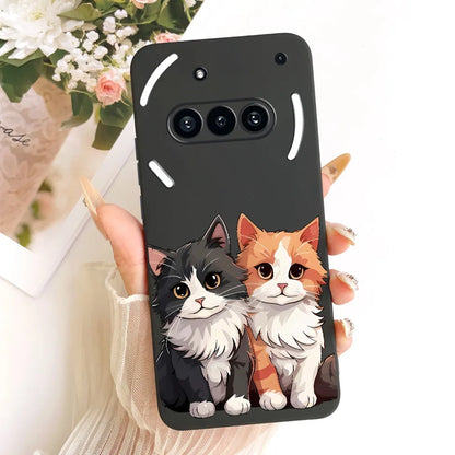 Casing For Nothing Phone (3a) A059 Cover For Nothing Phone 3a Case Silicone Cute Cat Fashion Butterfly Funny Painted
