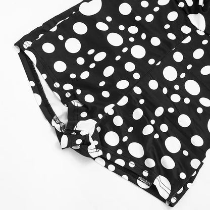 Sexy Polka Dot Romper Women Summer Sleeveless Crew Neck Backless  Bodycon Rompers Jumpsuit for Woman Playsuit