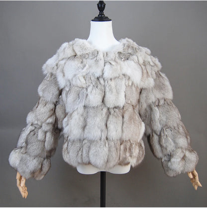 2026 New Style Real Fur Coat 100% Natural Fur Jacket Female Winter Warm Leather Fox Fur Coat High Quality Fur Vest