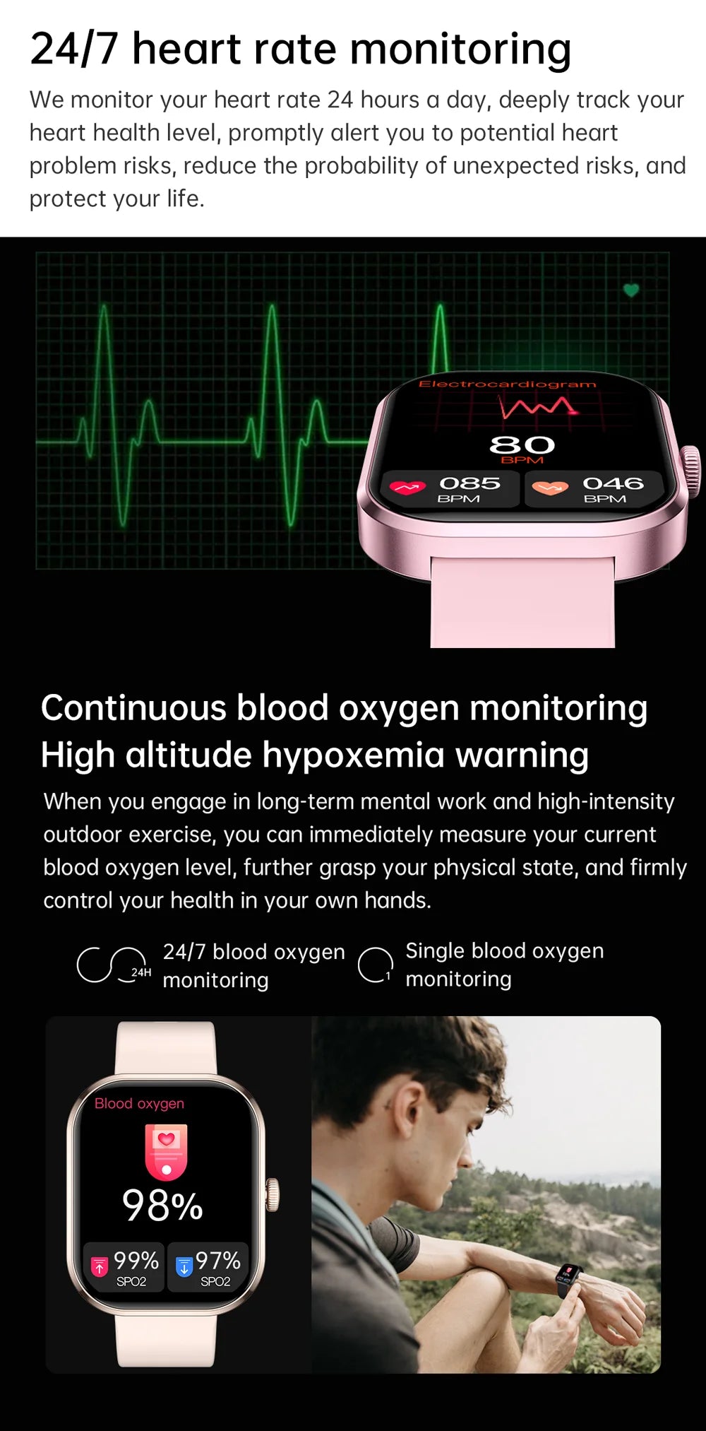 2026 New Smart Watches Women Full Touch Screen Bluetooth Call Waterproof Sport Fitness Tracker Lady Watches Smartwatch For Men