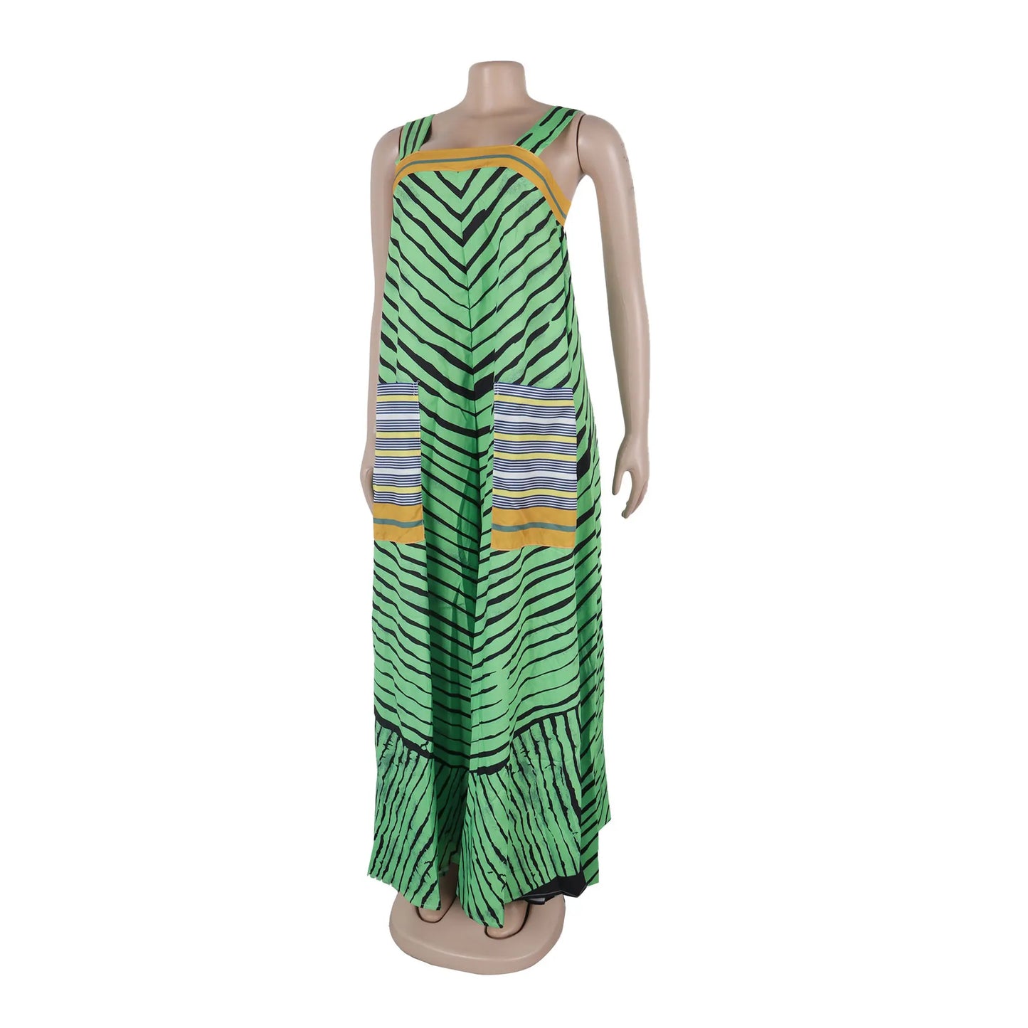 Jumpsuits Women Sling One Piece Print Striped Sleeveless Overalls Wide Leg Long Pants Loose Casual Rompers Elegant Splice