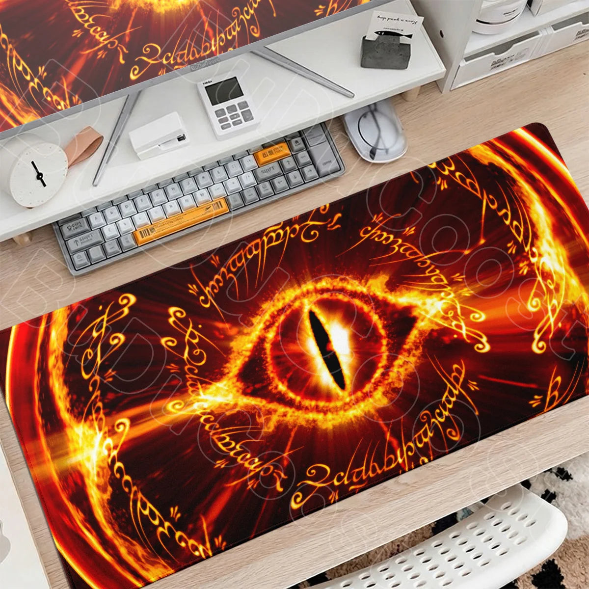 Washable Gaming Mouse Pad L-lord of the Rings PC Table Decoration Carpet XXL Gamer Stitch Edge Rubber Mice Mat Gadgets Keyboards