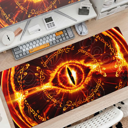 Washable Gaming Mouse Pad L-lord of the Rings PC Table Decoration Carpet XXL Gamer Stitch Edge Rubber Mice Mat Gadgets Keyboards
