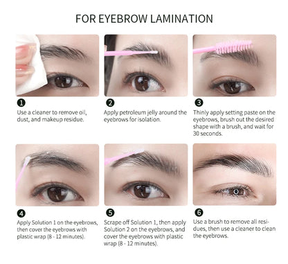 ICONSIGN Cysteamine Lift Kit 8-12 Min Plant Extract Vegan Ingredient Eensitive Skin Eyelash Brow lift Gift Beauty Makeup Sets