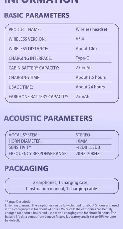 Original Lenovo TA410 Bone Conduction Wireless Earphones OWS 5.4 Bluetooth Headphones Stereo Music Call Noise Cancelling Earbuds