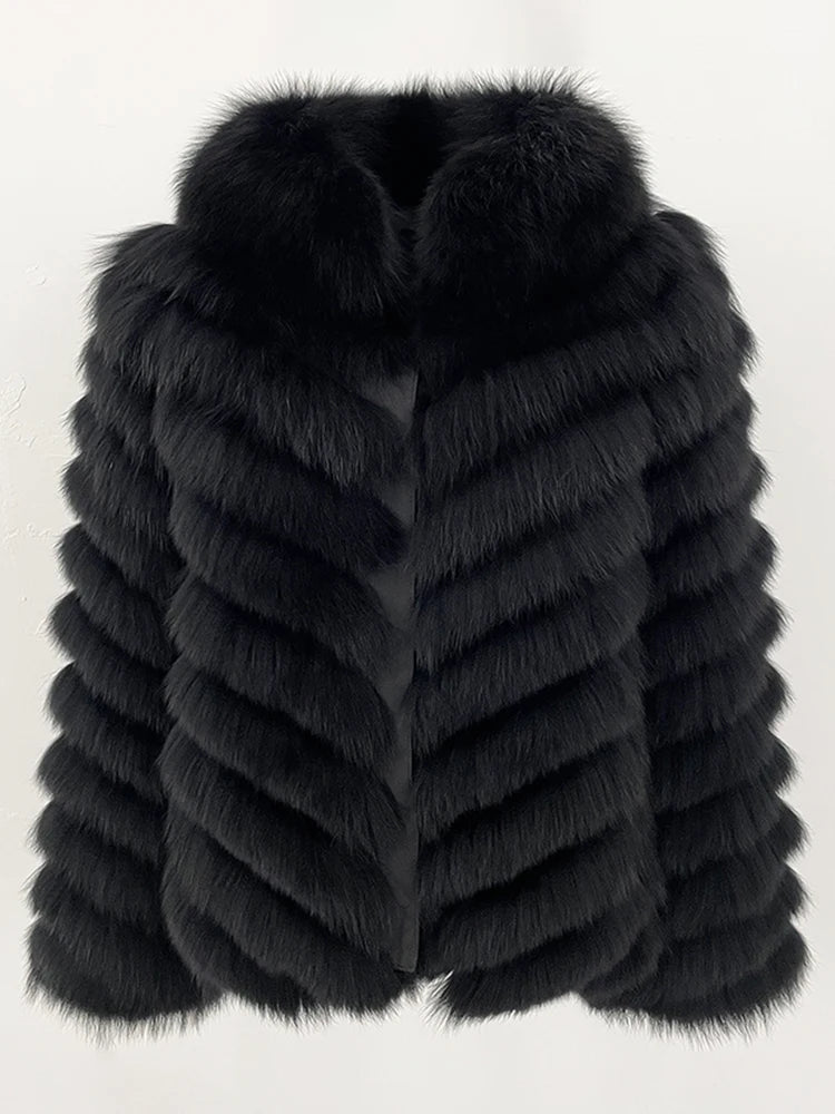 OFTBUY Custom Luxury Long Full Real Fur Coat for Women Streetwear Thick Warm Winter Real Fur Overcoat High-End Custom Outerwear