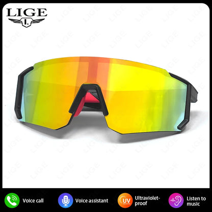 Smart Glasses Cycling Sport 100+ Online Language AI Automatic Dialogue Translation Bluetooth Glasses With Speaker UV Protection