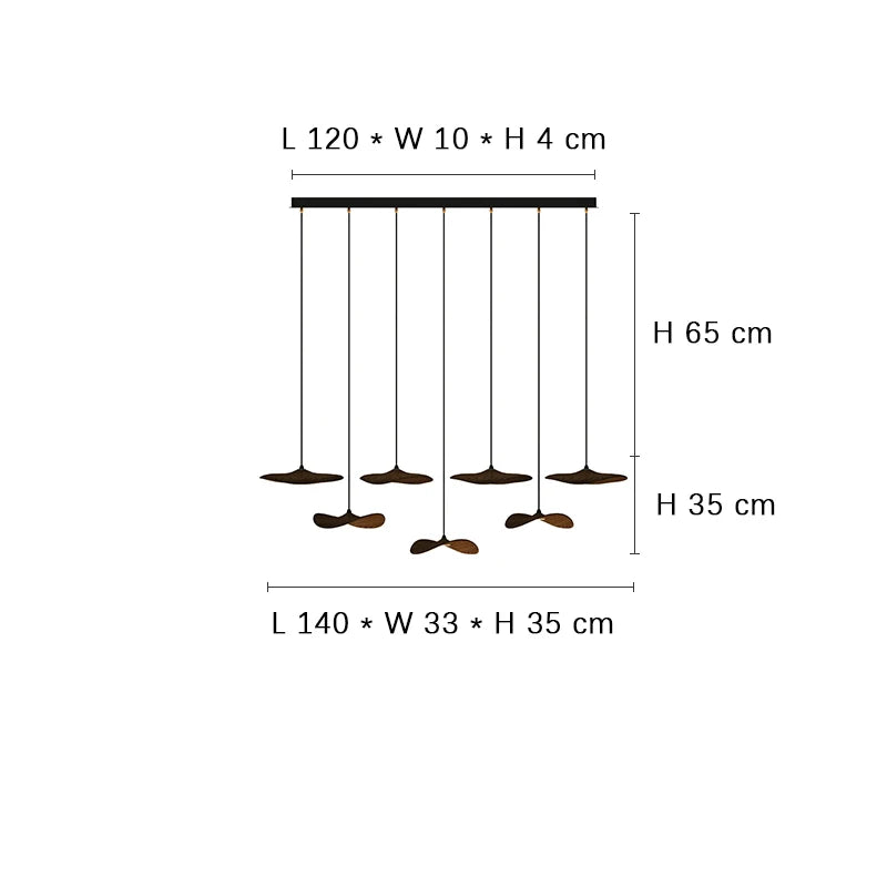 Designer Log Craft LED Ceiling Chandelier Living Room Tearoom Kitchen Table Lamps Bedroom Home Decoration Lighting Stair Lights