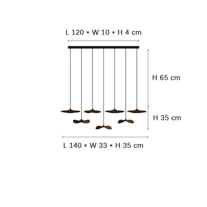 Designer Log Craft LED Ceiling Chandelier Living Room Tearoom Kitchen Table Lamps Bedroom Home Decoration Lighting Stair Lights