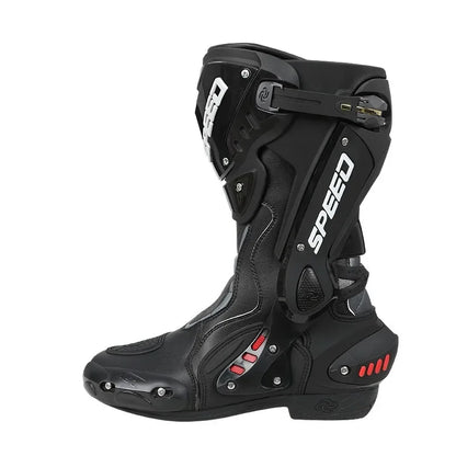Men's Steel Toe Enduro Motorcycle Motocross Boots Leather safety Cross Ankle Gear Shift Shoes for Off-Road Racing Accessories