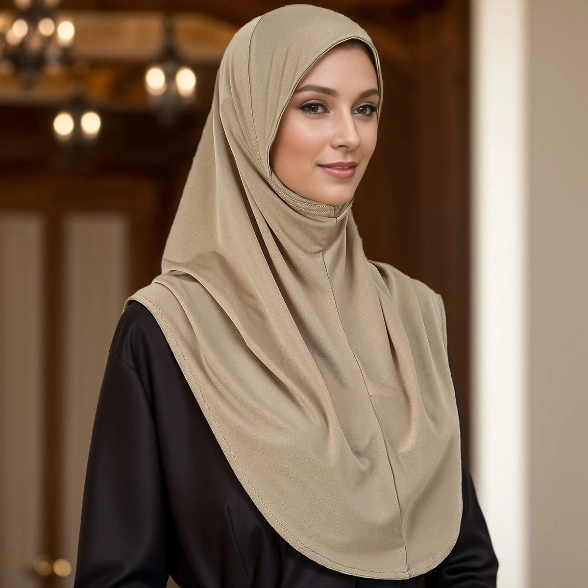 Muslim Islamic Jersey Modal Hijab Scarf Instant Hijabs Headscarfs For Women Long Scarves Head Wrap Shawl Bonnet Hijabe Femme