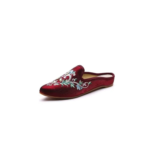 Chinese Style Summer Harajuku Slippers Women Shoes for Women Fashion Casual Vintage Embroidery Ethnic Style Streetwear