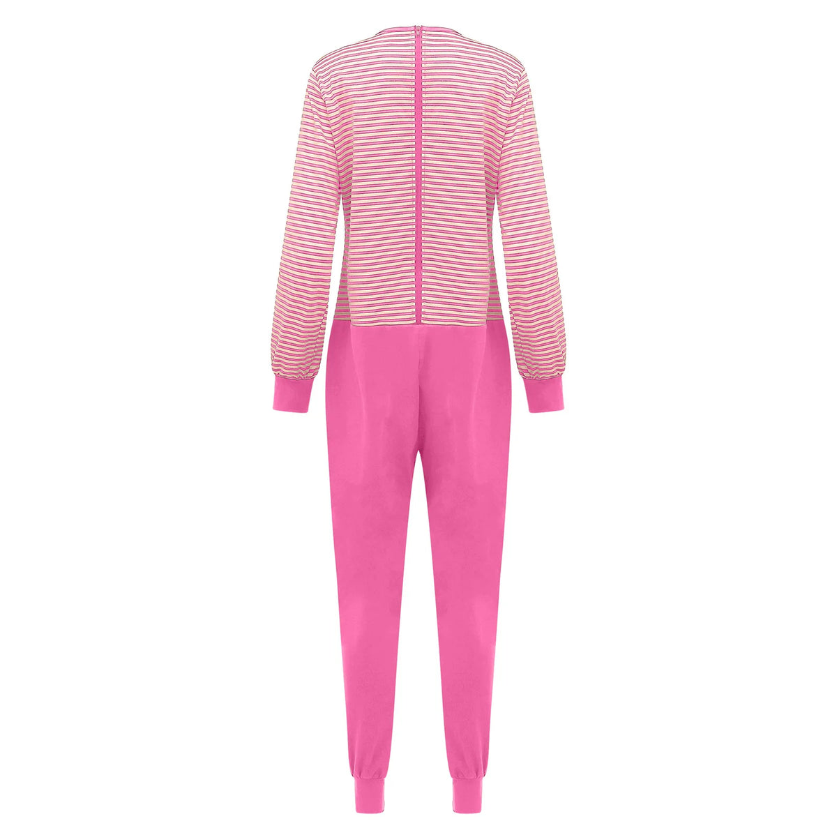 Women Elderly Alzheimer Nursing Jumpsuit Special Need Adaptive Clothing Long Sleeve Back Zipper Anti-strip Stripe Rompers Pajama