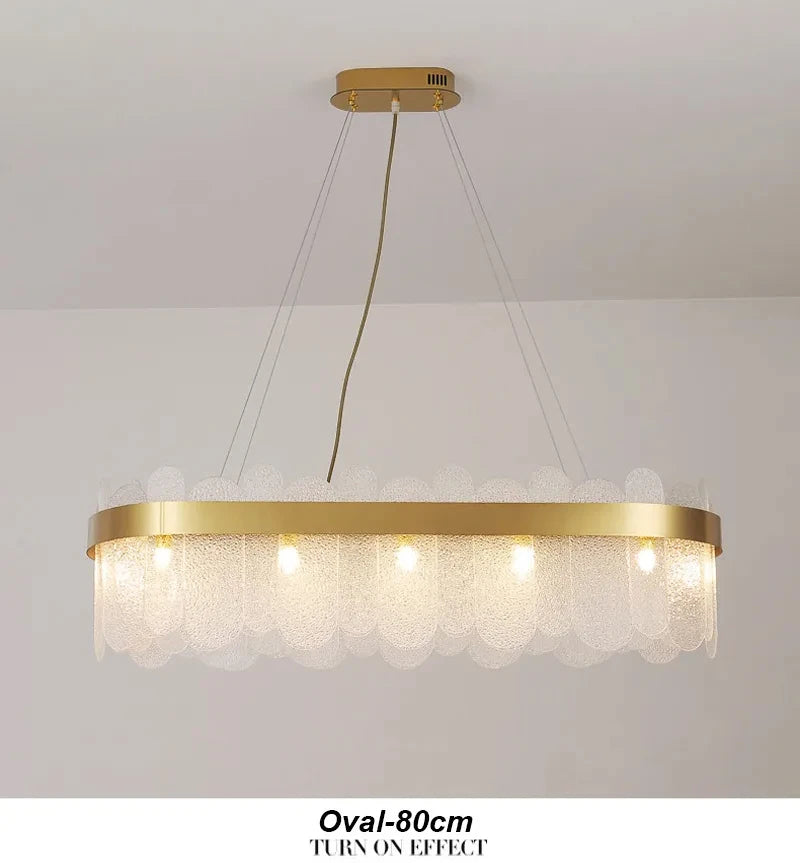 Modern Luxury Lustre Crystal Chandelier Living Room Ceiling Lights Dining Room LED Chandeliers Villa Gold Crystal Pendant Lamp