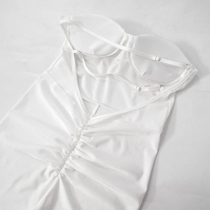 Weird Puss  Fitness Strapless Jumpsuits Women Sexy Body-Shaping Backless Sleeveless Solid Skinny Sporty Classic Trend Overalls