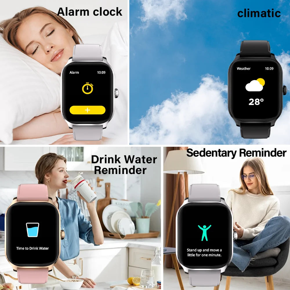 LAXASFIT H9 Smart Watch Men Women Sports Fitness Tracker 2.01 inch HD Screen Bluetooth Talking Smart Watch For Android IOS