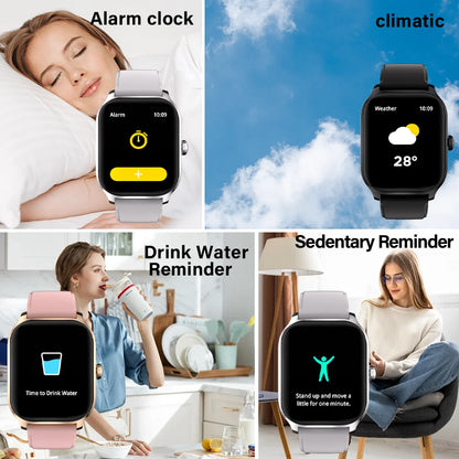LAXASFIT H9 Smart Watch Men Women Sports Fitness Tracker 2.01 inch HD Screen Bluetooth Talking Smart Watch For Android IOS