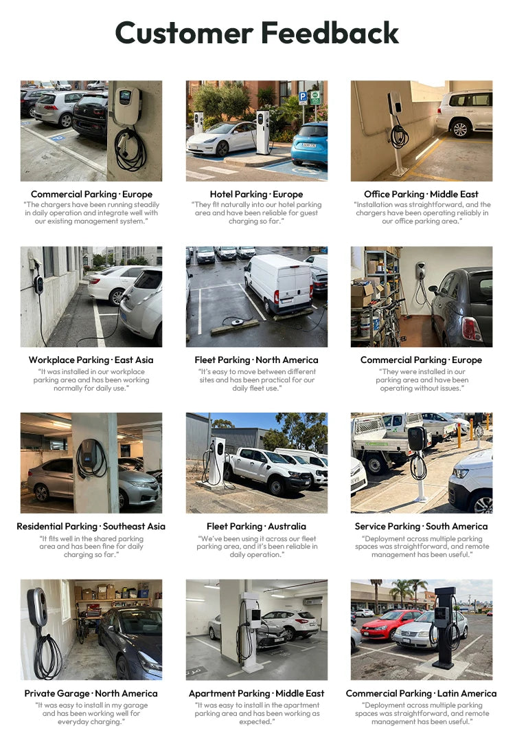 OEM&ODM 22kW Ac Ev Charger Type 2 Wallbox Fast Electric Vehicle Car Charging Stations With 5M Cable