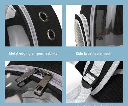 Transparent Breathable Portable Space Capsule Pet Carrier Backpack for Dog Cat Carrying Transport Bag