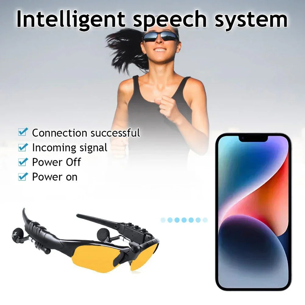 5.0 Smart Bluetooth Audio Sun Glasses Cycling Driving Glasses Surround Sound Headphones Listen Music Call Polarized Sunglasses