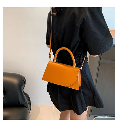 Texture Small Bag for Women, New Trend This Year Solid Color Crossbody Bag, Fashionable Hand-held Small Square Bags Trend