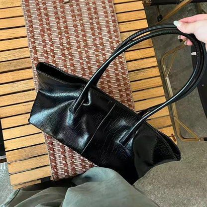 Luxury Vintage Crocodile-embossed Tote,women's Large-capacity Shoulder Handheld Bag,stylish Minimalist Casual Commuter Tote Bags