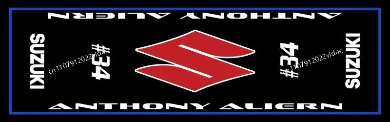 SUZUKI Motorcycle Garage Rug for Sports Racing Suzuki Moto Display Carpet Electric Vehicle Mat Home Decoration Doormat Bedroom