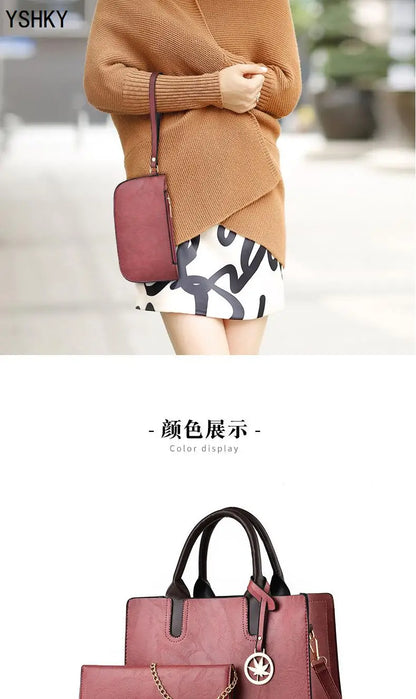 Three-piece set of women's bags Women's shoulder Handbags Bag for 2025 Female luxury designer Casual fashion  bags