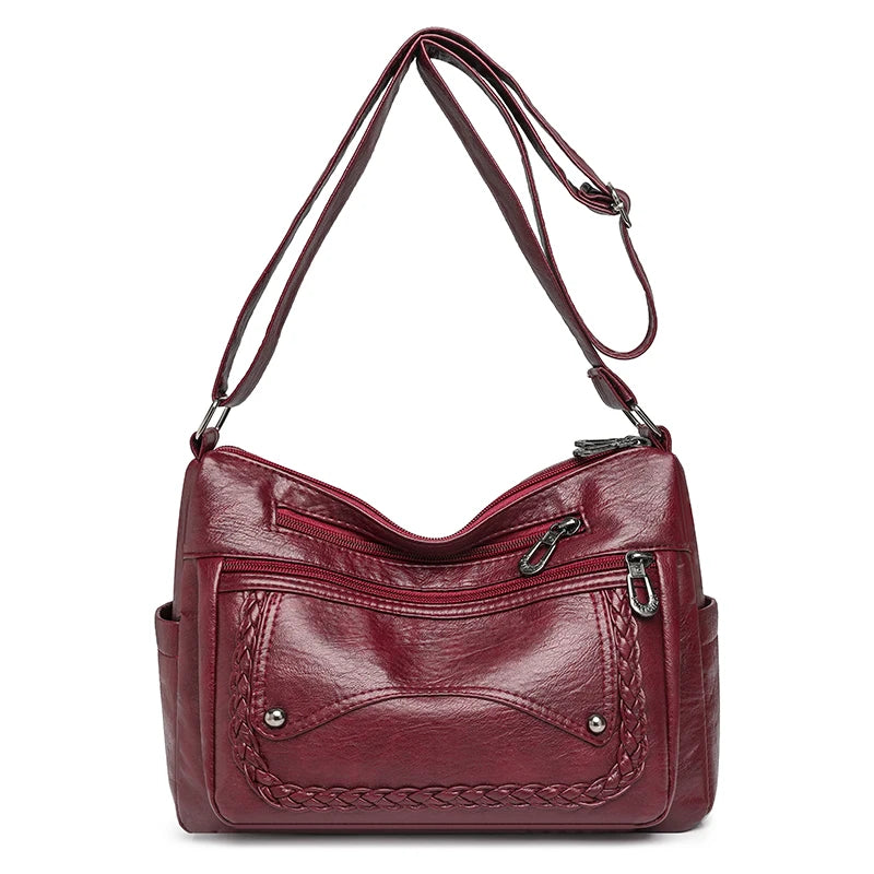 High Quality Leather Luxury Handbags Ladies Bag Designer Shoulder Crossbody Bags For Women 2024 New Bolsa Feminina Sac A Main
